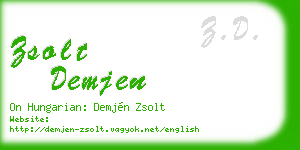 zsolt demjen business card